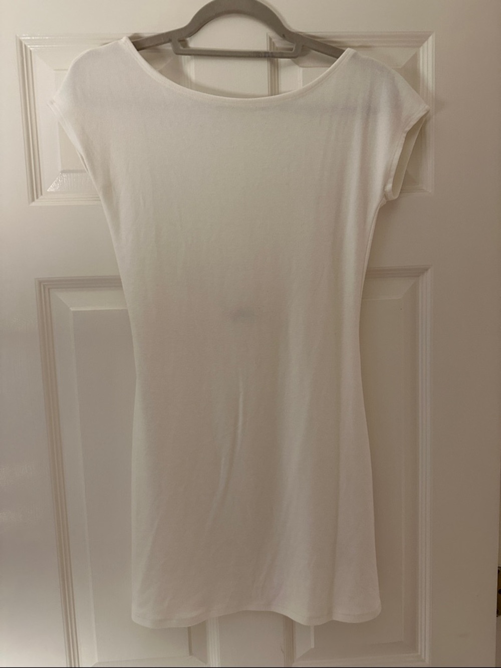 Free People Simple White Cap-Sleeve Tunic
